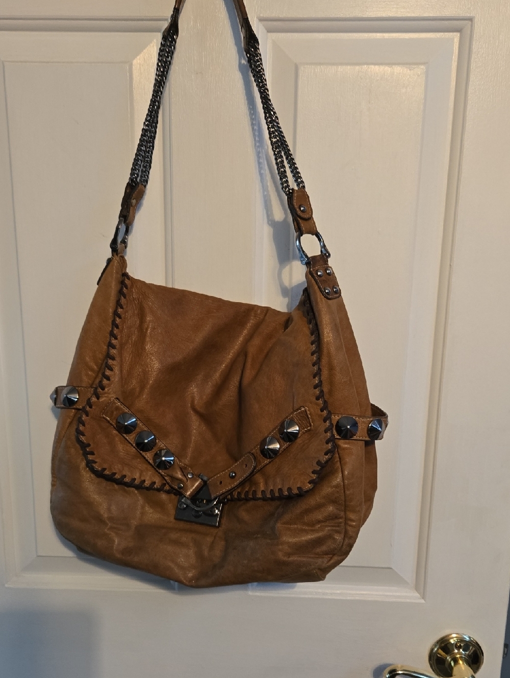 B&D Brown Soft Leather Shoulderbag
